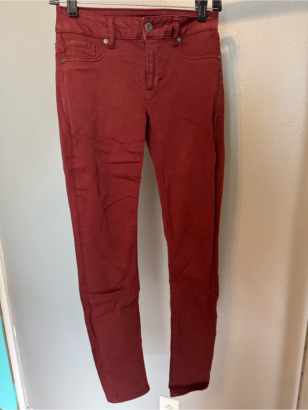 Maurices Wine Red Jeggings